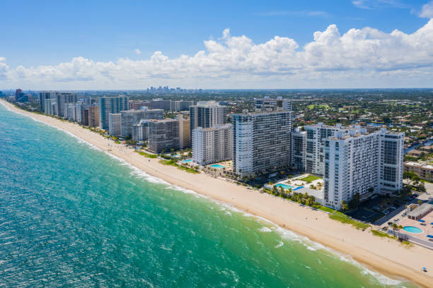 Fort Lauderdale skyline and beach